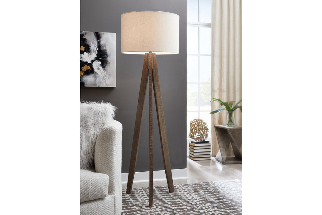 Dallson Gray/Brown Floor Lamp - L329021 - Vega Furniture