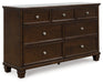 Danabrin Brown Dresser - B685-31 - Vega Furniture