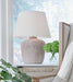Danry Distressed Cream Table Lamp - L207454 - Vega Furniture