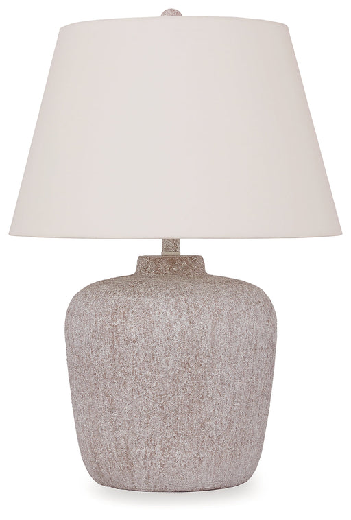 Danry Distressed Cream Table Lamp - L207454 - Vega Furniture