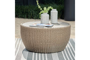 DANSON Beige Outdoor Coffee Table - P505-708 - Vega Furniture