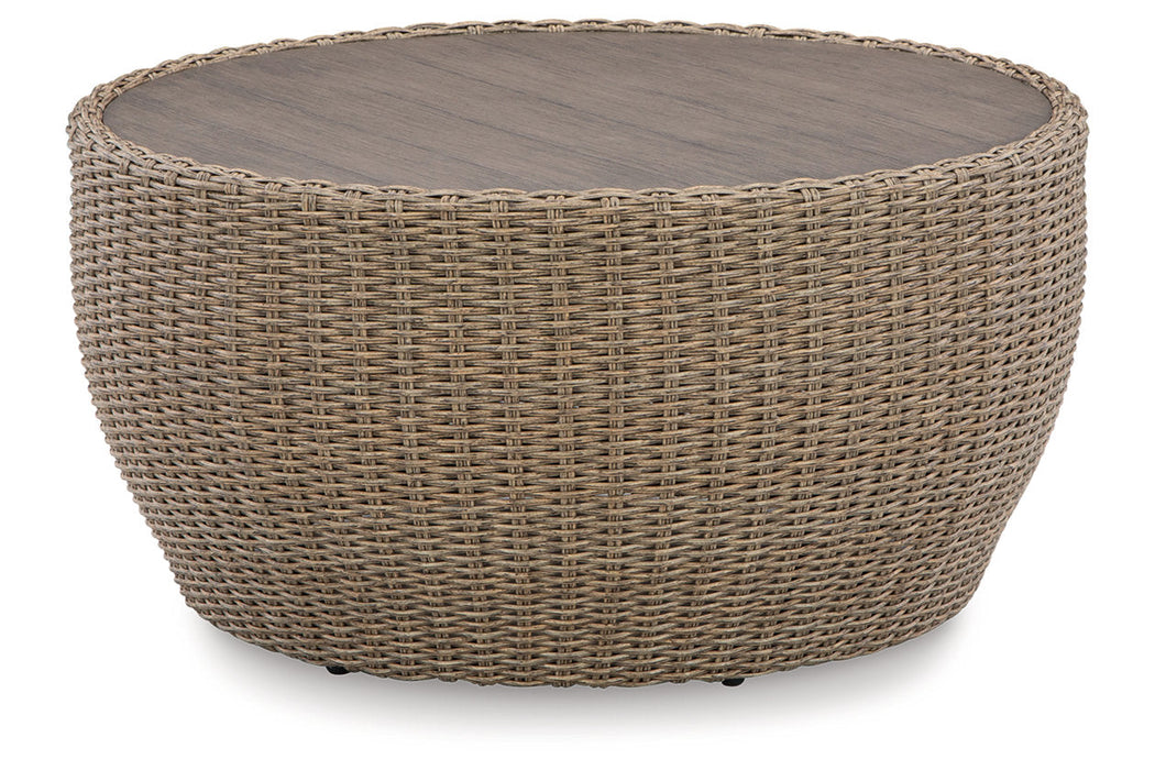 DANSON Beige Outdoor Coffee Table - P505-708 - Vega Furniture