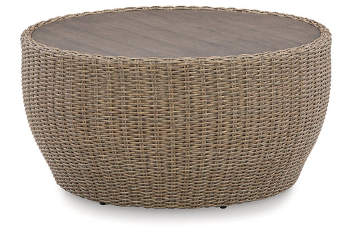 DANSON Beige Outdoor Coffee Table - P505-708 - Vega Furniture
