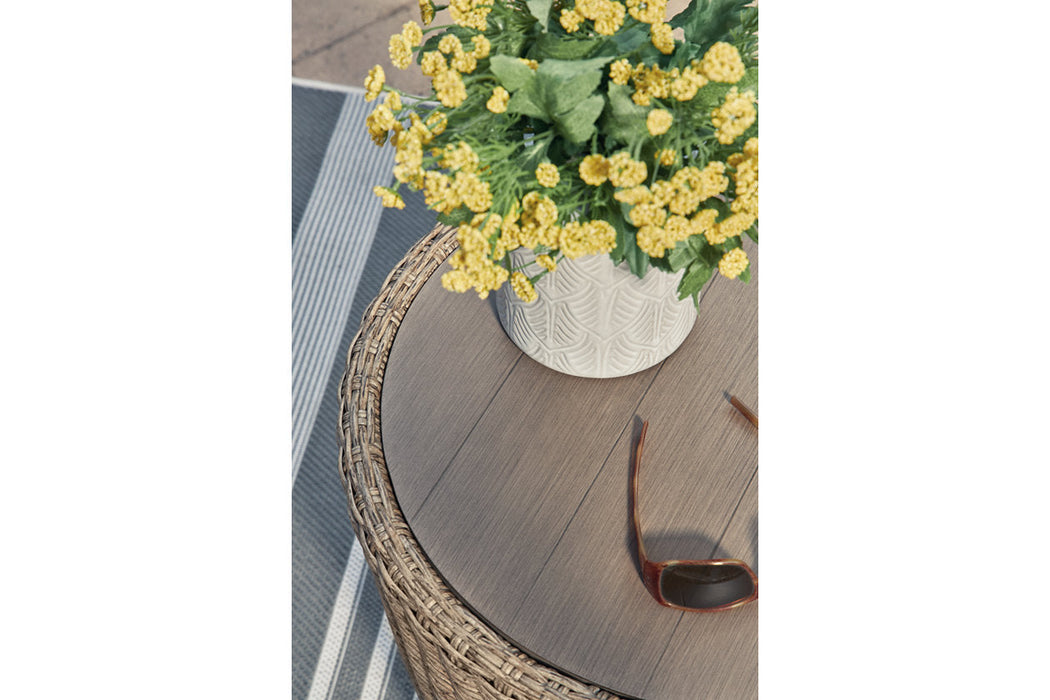 DANSON Beige Outdoor End Table - P505-706 - Vega Furniture