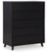 Danziar Black Chest of Drawers - B1013-345 - Vega Furniture