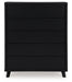 Danziar Black Chest of Drawers - B1013-345 - Vega Furniture