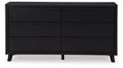 Danziar Black Dresser - B1013-231 - Vega Furniture