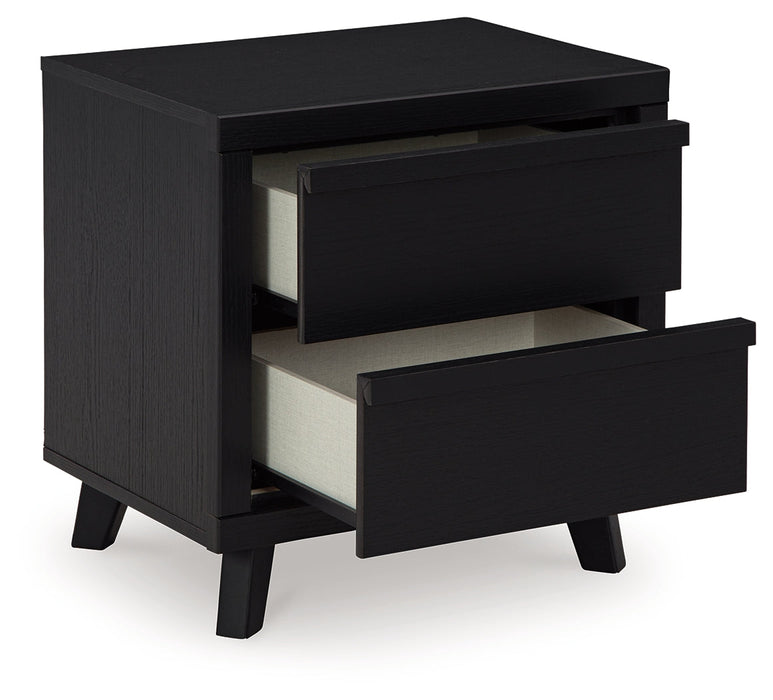 Danziar Black Nightstand - B1013-92 - Vega Furniture