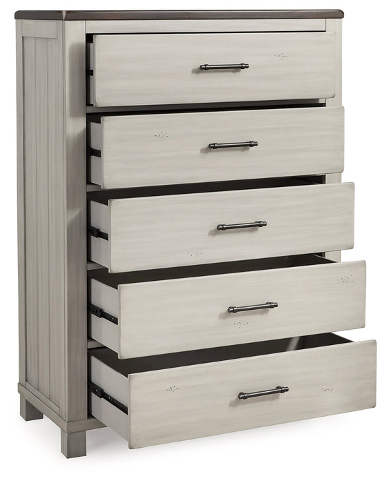 Darborn Gray/Brown Chest of Drawers - B796-46 - Vega Furniture