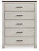 Darborn Gray/Brown Chest of Drawers - B796-46 - Vega Furniture