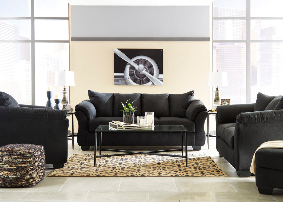 Darcy Black Living Room Set - SET | 7500838 | 7500835 - Vega Furniture