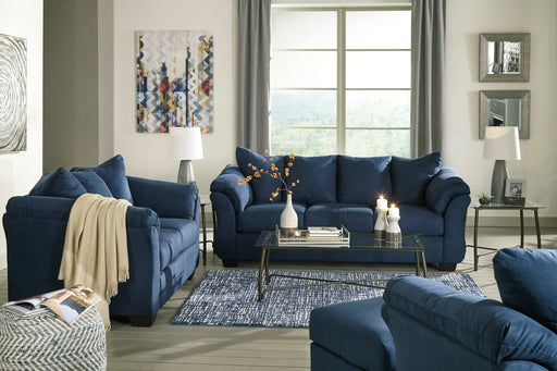 Darcy Blue Living Room Set - SET | 7500738 | 7500735 | 7500725 - Vega Furniture