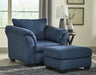 Darcy Blue Living Room Set - SET | 7500738 | 7500735 | 7500725 - Vega Furniture