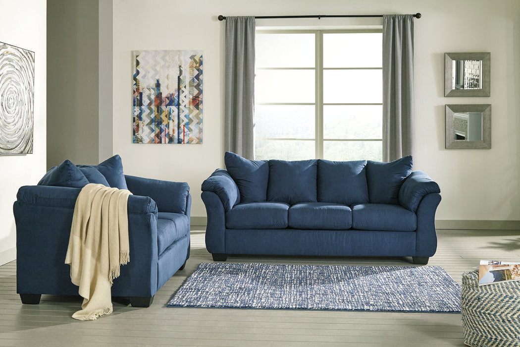 Darcy Blue Loveseat - 7500735 - Vega Furniture