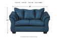 Darcy Blue Loveseat - 7500735 - Vega Furniture