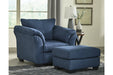 Darcy Blue Ottoman - 7500714 - Vega Furniture