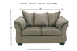 Darcy Cobblestone Loveseat - 7500535 - Vega Furniture