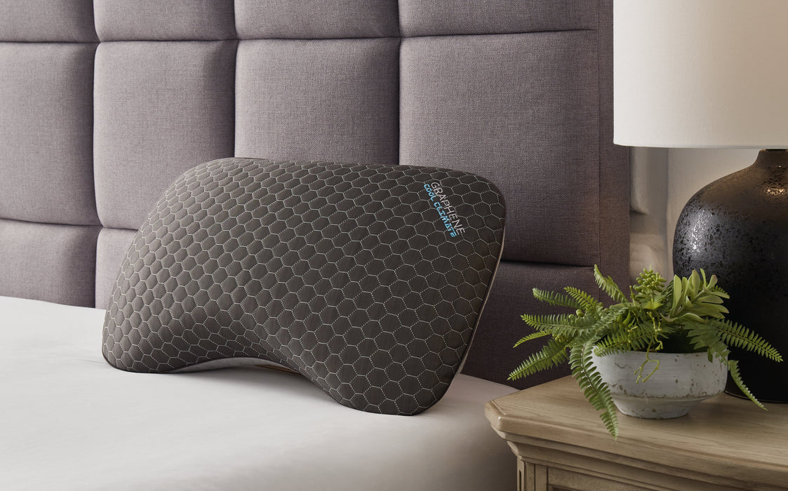 Dark Gray Graphene Curve Pillow, Set of 6 - M52114 - Vega Furniture