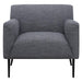 Darlene Charcoal Upholstered Tight Back Accent Chair - 905640 - Vega Furniture