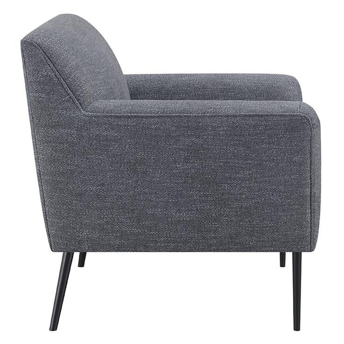 Darlene Charcoal Upholstered Tight Back Accent Chair - 905640 - Vega Furniture