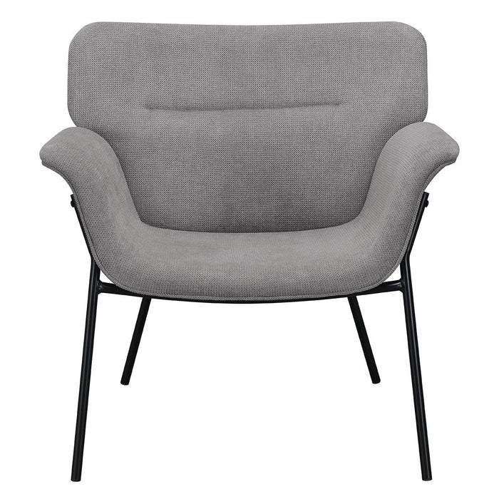 Davina Ash Gray Upholstered Flared Arms Accent Chair - 905614 - Vega Furniture