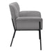 Davina Ash Gray Upholstered Flared Arms Accent Chair - 905614 - Vega Furniture