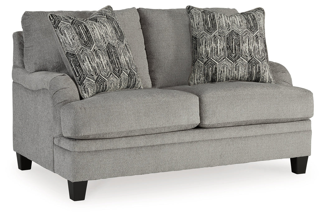 Davinca Charcoal Loveseat - 3520435 - Vega Furniture