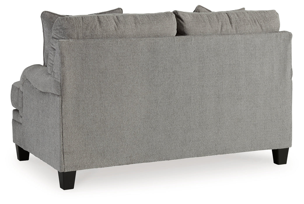 Davinca Charcoal Loveseat - 3520435 - Vega Furniture