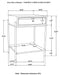 Declan Natural Mango/Black 1-Drawer Accent Table with Open Shelf - 959556 - Vega Furniture