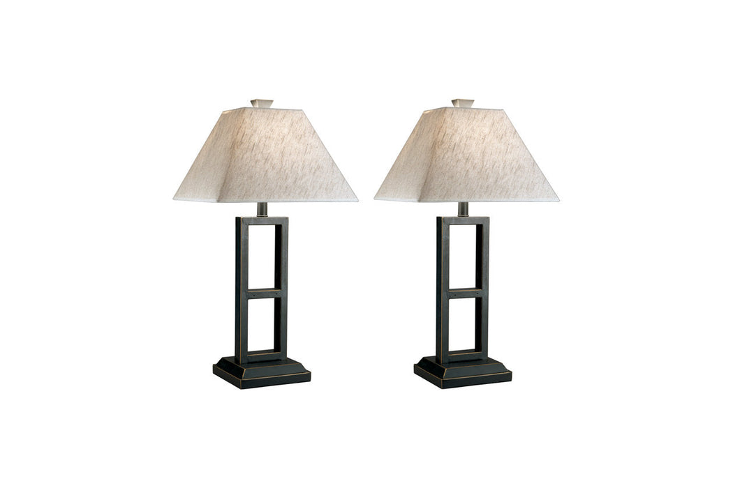 Deidra Black Table Lamp, Set of 2 - L318924 - Vega Furniture