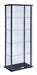 Delphinium Black/Clear 5-Shelf Glass Curio Cabinet - 950170 - Vega Furniture