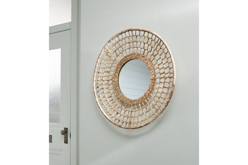Deltlea Natural Accent Mirror - A8010366 - Vega Furniture