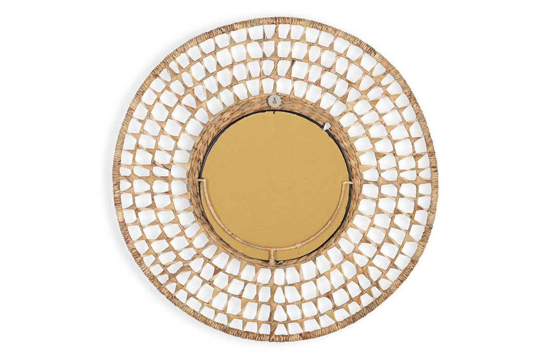 Deltlea Natural Accent Mirror - A8010366 - Vega Furniture