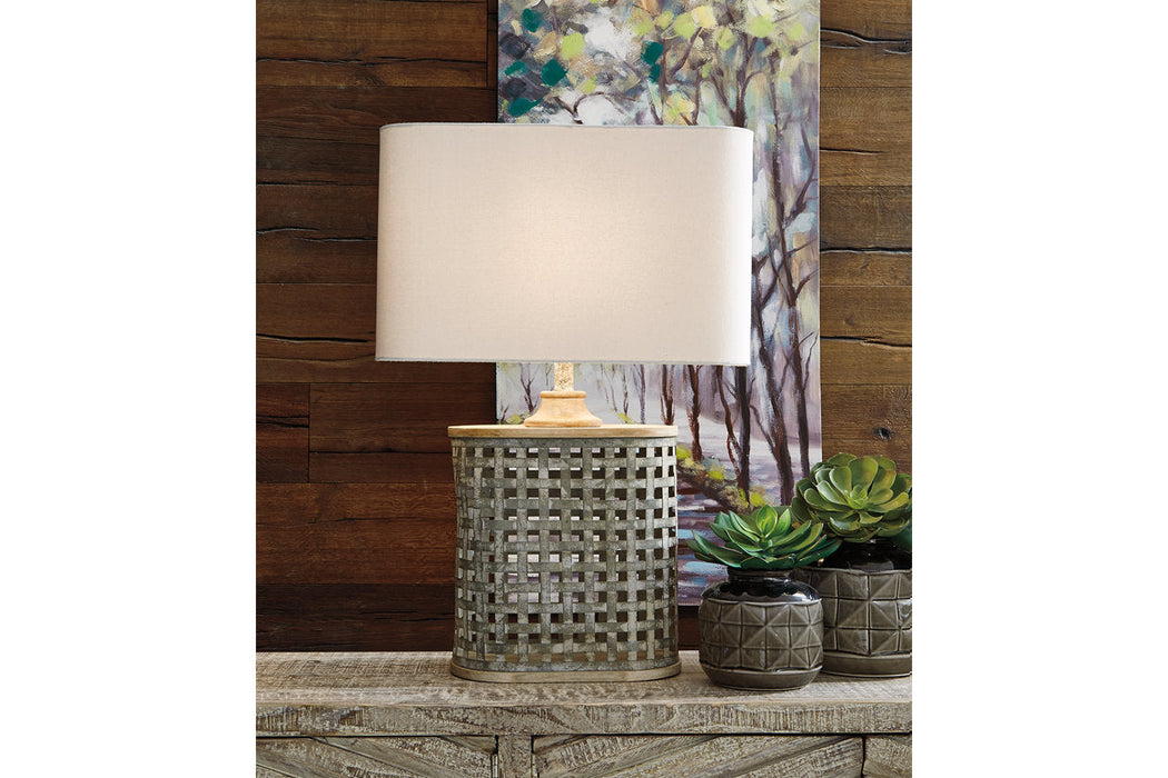 Deondra Gray Table Lamp - L208234 - Vega Furniture