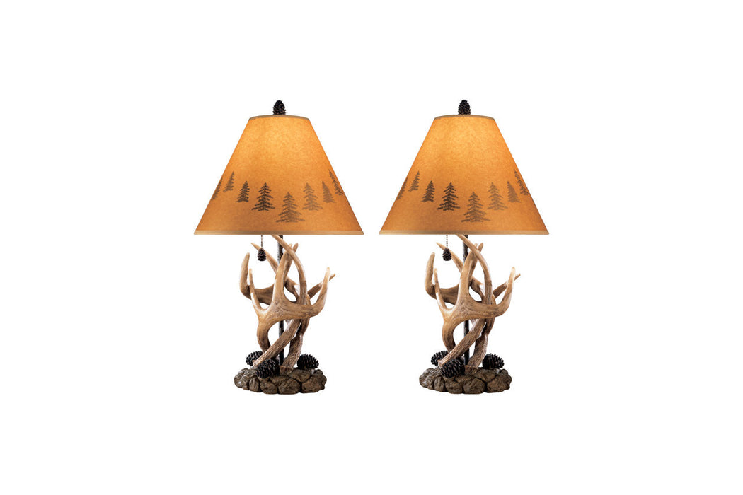 Derek Brown Table Lamp, Set of 2 - L316984 - Vega Furniture