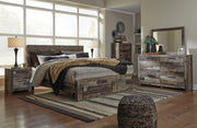 Derekson Multi Gray Footboard Storage Platform Bedroom Set - SET | B200-54S | B200-57 | B200-95 | B200-31 | B200-92 | B100-13 - Vega Furniture