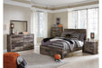 Derekson Multi Gray Full Panel Bed with 2 Storage Drawers - SET | B100-12 | B200-84S | B200-87 | B200-89 - Vega Furniture