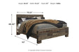 Derekson Multi Gray King Panel Bed - SET | B200-56 | B200-58 | B200-97 - Vega Furniture