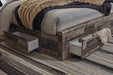 Derekson Multi Gray King Panel Bed with 6 Storage Drawers - SET | B100-14 | B200-58 | B200-56S | B200-60(2) - Vega Furniture