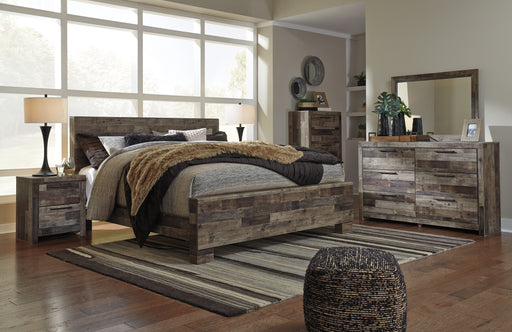 Derekson Multi Gray Panel Bedroom Set - SET | B200-56 | B200-58 | B200-97 | B200-31 | B200-36 | B200-92 - Vega Furniture