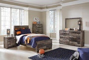Derekson Multi Gray Panel Youth Bedroom Set - SET | B200-84 | B200-87 | B200-86 | B200-31 | B200-36 - Vega Furniture