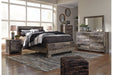 Derekson Multi Gray Queen Panel Bed - SET | B200-54 | B200-57 | B200-96 - Vega Furniture