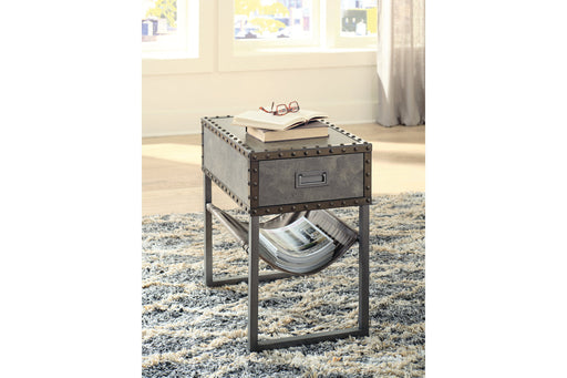 Derrylin Brown Chairside End Table - T973-7 - Vega Furniture