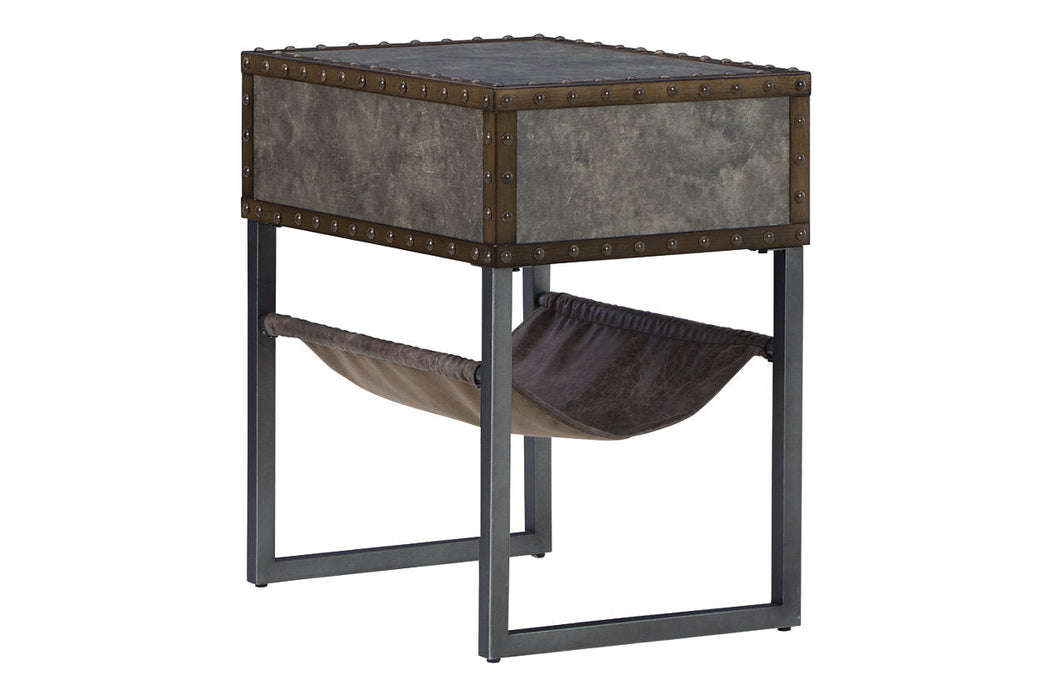 Derrylin Brown Chairside End Table - T973-7 - Vega Furniture