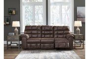 Derwin Nut Reclining Sofa with Drop Down Table - 2840189 - Vega Furniture