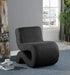 Desiree Black Boucle Fabric Accent Chair - 599Black - Vega Furniture