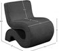 Desiree Black Boucle Fabric Accent Chair - 599Black - Vega Furniture