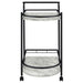 Desiree Black Rack Bar Cart with Casters - 181376 - Vega Furniture