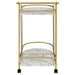 Desiree Gold Rack Bar Cart with Casters - 181377 - Vega Furniture