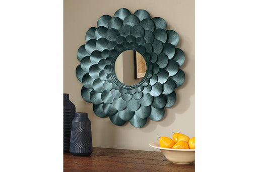 Deunoro Blue Accent Mirror - A8010061 - Vega Furniture